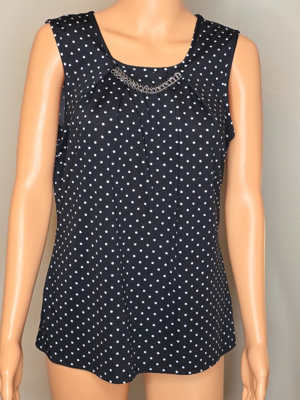Notations Tank Top Blouse, Women's Size Medium